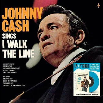 Johnny Cash sings I walk the line + 45T