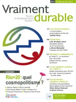 Vraiment durable N2. Rio+20 : quel cosmopolitisme ?