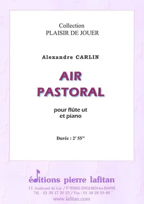 Air pastoral, Pour flûte ut et piano