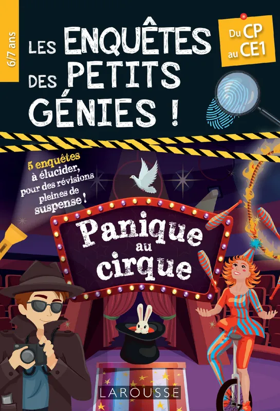 Livres Scolaire-Parascolaire Cahiers de vacances Les Enquêtes des petits génies CP-CE1-Panique au cirque Audrey Forest