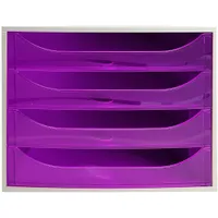 Module de classement Ecobox Linicolor 4 tiroirs - Violet