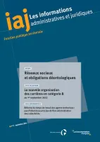 IAJ : Réseaux sociaux et obligations déontologiques - Septembre 2022