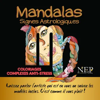 Mandalas signes astrologiques, Coloriages anti-stress