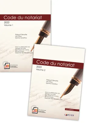 Code annoté - Code du notariat - 2 Volumes