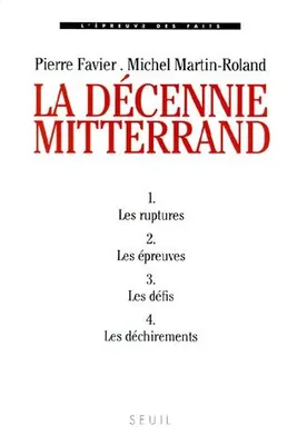 La Décennie Mitterrand (4 volumes sous coffret)
