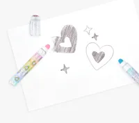 Jeux et Jouets Loisirs créatifs Dessin et peinture Rainbow Glitter Gem parfumé Gomme et stylo