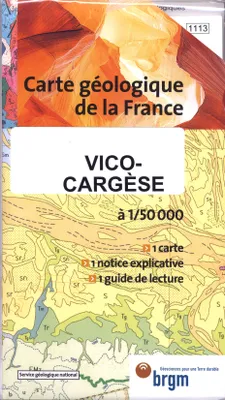 Carte Géologique Vico Cargèse 1/50 000