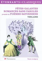 Fêtes galantes. Romances sans paroles précédé de Poèmes saturniens, PRÉCÉDÉ DE POÈMES SATURNIENS