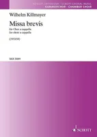 Missa brevis, choir a cappella (SATB). Partition de chœur.