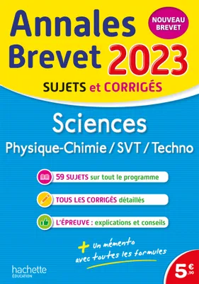 Annales BREVET 2023 - Sciences