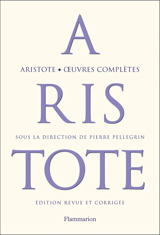 Livres Sciences Humaines et Sociales Philosophie Œuvres complètes Aristote