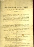 INSTITUTIONS DE JEUNES FILLES - RUE DU MIRAIL A BORDEAUX