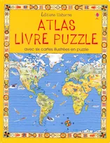 ATLAS LIVRE PUZZLE AVEC SIX CARTES ILLUSTREES EN  PUZZLE