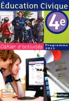 Education cicique 4ème cahier d'activités 2011