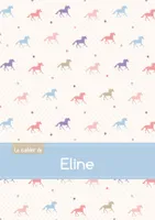 Le cahier d'Eline - Blanc, 96p, A5 - Chevaux