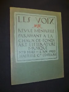 Les Voix, n° 9, mai, 1920