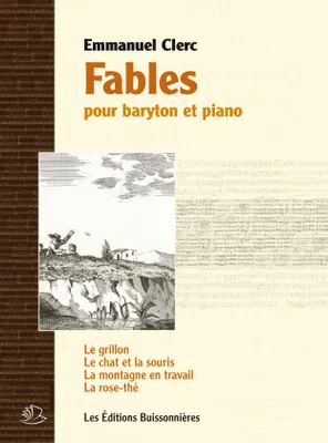 Fables, Pour baryton & piano