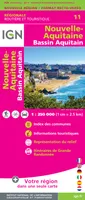 [France] : carte régionale, routière et touristique, 11, Nr11 Nouvelle-Aquitaine (Bassin Aquitain)  1/250 0