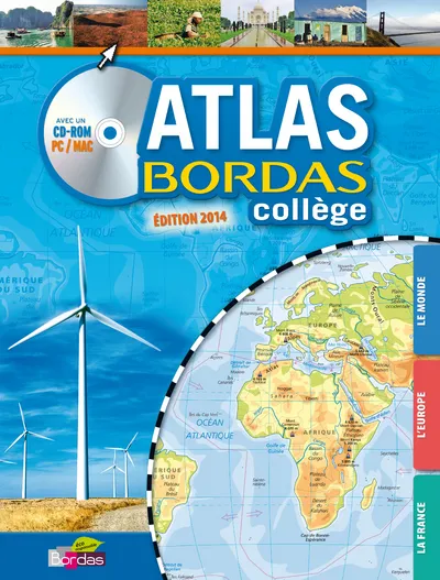 Livres Scolaire-Parascolaire Pédagogie et science de l'éduction Atlas Bordas collège Éric Monfort, Michel Mouton-Barrère