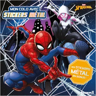 Marvel Spider-Man - Mon colo avec stickers métal