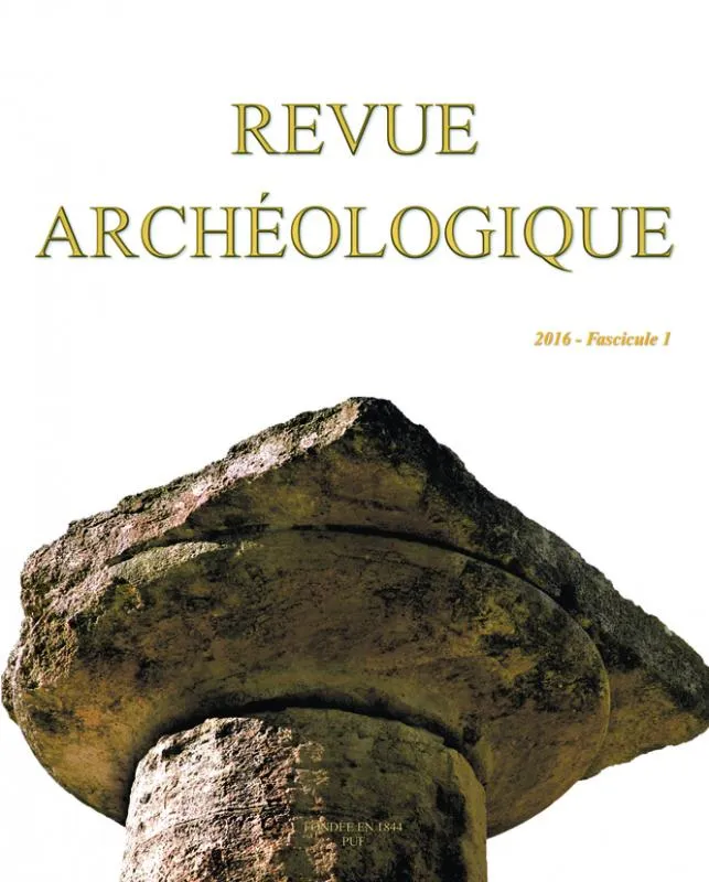 Revue archéologique 2016 n° 1 Collectif
