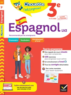 Espagnol 3e - LV2 (A2, A2+), cahier de révision et d'entraînement