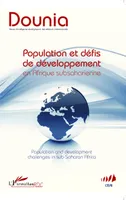 Population et défis de développement en Afrique subsaharienne, Population and development challenges in sub-Sahara Africa