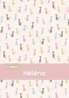 Le cahier de Héléna - Petits carreaux, 96p, A5 - Chats