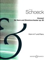 Horn Concerto, op. 65. horn and strings. Réduction pour piano avec partie soliste.