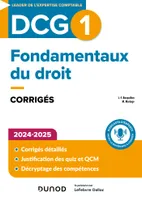0, DCG 1 - Fondamentaux du droit - Corrigés - 5e éd.