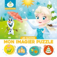 DISNEY BABY - Mes Premiers Pas - Mon Imagier Puzzle - Les saisons, 20 Pièces