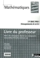 Mathématiques - 1re Bac Pro Groupements A et B Livre du professeur