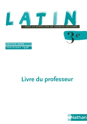 Latin 3e 2005 professeur