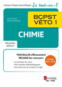 Chimie, BCPST-Véto, 1re année