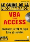 Le Guide de la programmation VBA pour Access