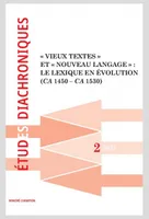 Revue Études diachroniques numéro 2 - 2024, 