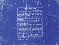 N.E. Thing Co.: Companies Act (Volume 1) /anglais