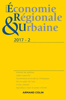 Revue d'économie régionale et urbaine n° 2/2017 Varia, Varia