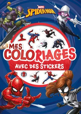 SPIDER-MAN - Mes Coloriages avec Stickers - Marvel