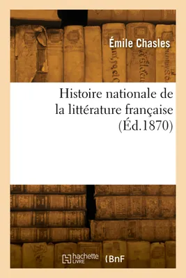 Histoire nationale de la littérature française