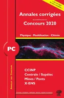 PC physique, modélisation, chimie 2020