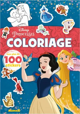 Disney Princesses - Coloriage avec plus de 100 stickers (Blanche-Neige et Raiponce) - Avec plus de 100 stickers