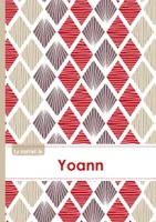 Le carnet d'Yoann - Lignes, 96p, A5 - Pétales Japonaises Violette Taupe Rouge