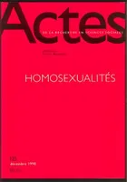 Actes de la recherche en sciences sociales, n° 125, Homosexualités