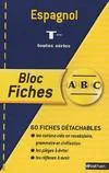 BLOC FICHES ABC ESPAGNOL TERMINALE TOUTES SERIES