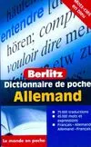 Dictionnaire de poche français, français-allemand, allemand-français