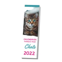Le calendrier marque-page Chats 2022