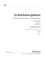 Zu Bethlehem geboren, Eine Auswahl bekannter Advents- und Weihnachtslieder in Sätzen von Hilger Schallehn. various options for instrumentation.