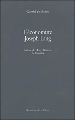 L'economiste joseph lang