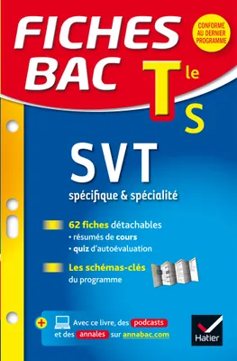 Fiches bac SVT Tle S (spécifique & spécialité), fiches de révision - Terminale S